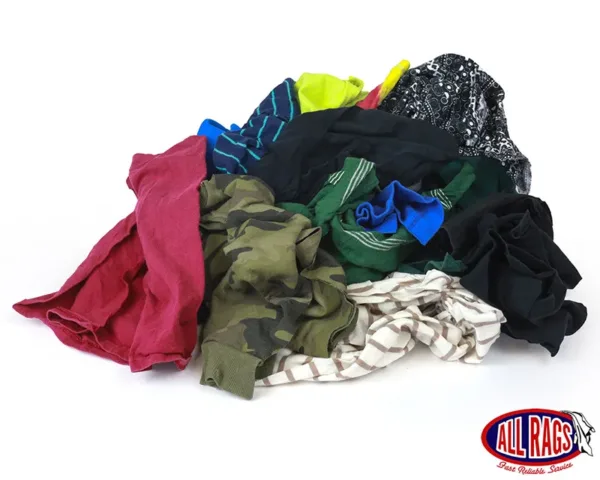 Colored Shop Rags - 25 LB