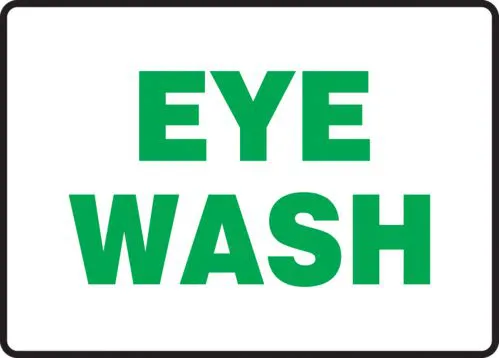 Eye Wash - Safety Sign