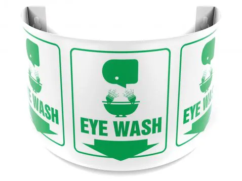 Eye Wash - 180° Projection™ Safety Sign