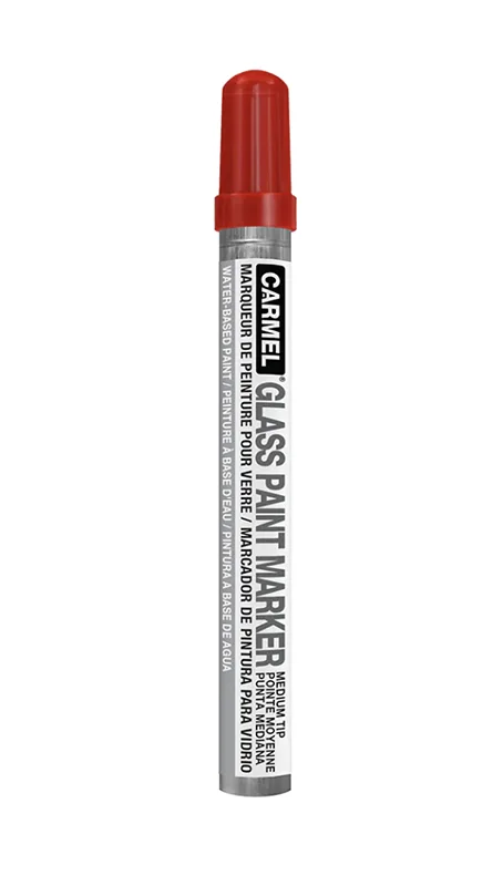 Glass Paint Marker - Medium Tip - Red - 12 per Box