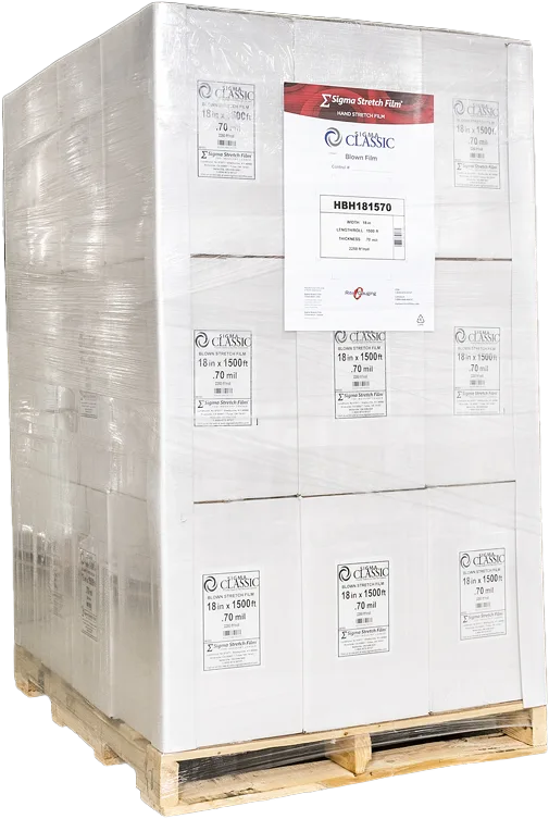 18" Clear Stretch Wrap $14.95 / Roll, 80 Gauge, 144 Rolls - FULL PALLET