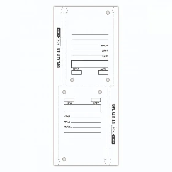 V-T Utility Tags 200 Per Box