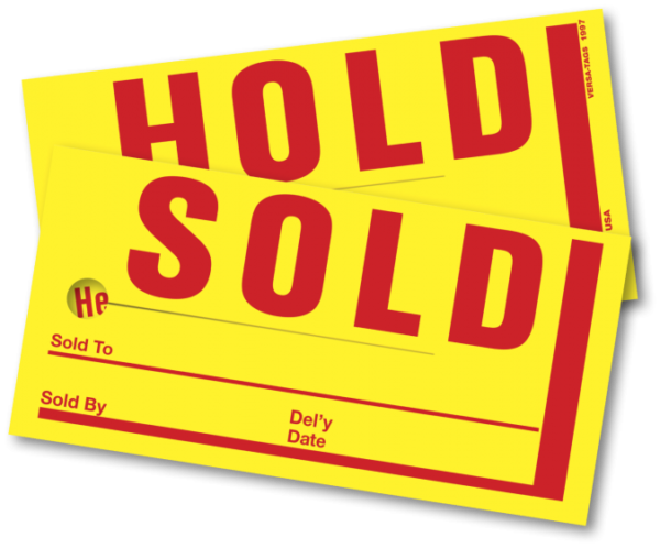 Mini Sold/Hold Tags 250 PK
