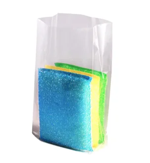 Clear Gusseted Bags 8x4x18" 1 & 2 mil - 1000/roll