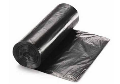 43x48" 22 micron, Can Liners, Coreless Rolls, Black - 150/case