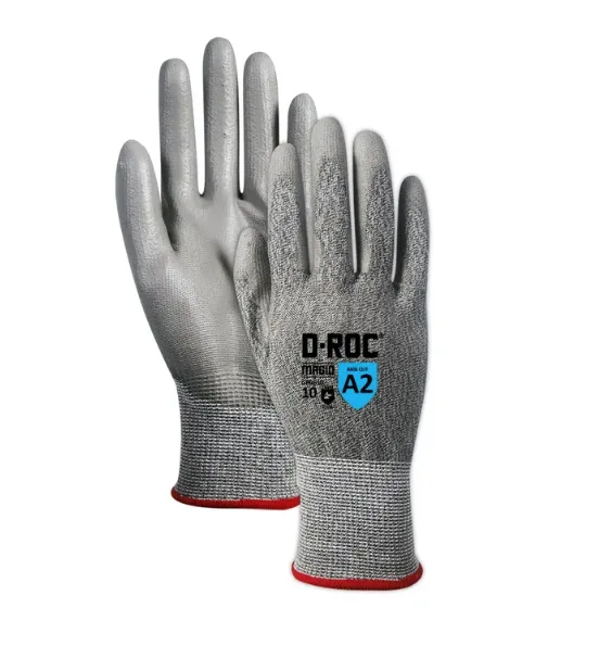 Lightweight Polyurethane Palm Coated Cut Resistant Work Gloves - Cut Level 2