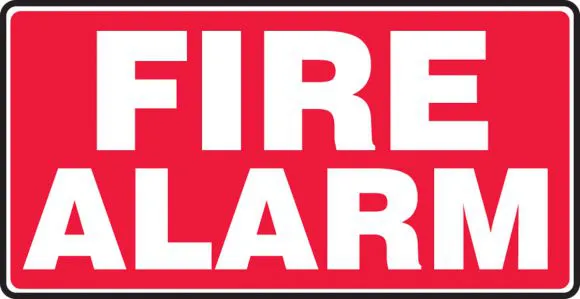 Fire Alarm - Safety Sign