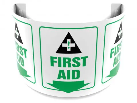 First Aid - 180° Projection™ Safety Sign