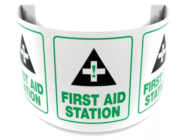 First Aid Station - 180° Projection™ Safety Sign