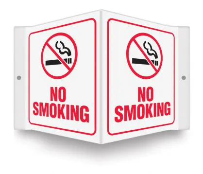 No Smoking (with symbol) - Projection™ Sign