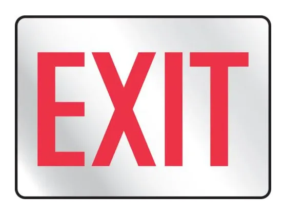 Exit - Safety Sign (Reflective)