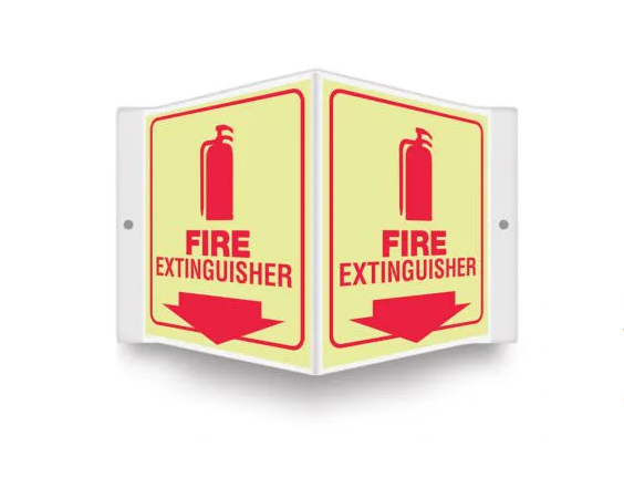 Fire Extinguisher - 3D Glow Projection™ Safety Sign