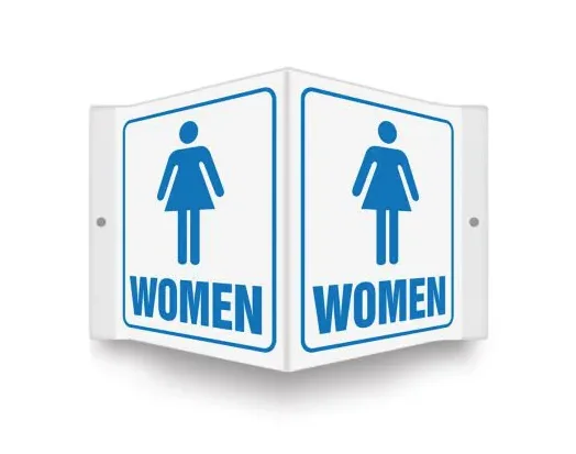 Women's Restroom (WOMEN) - Projection™ Sign