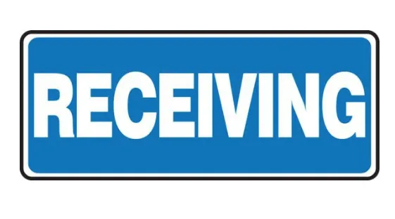 Receiving - Safety Sign