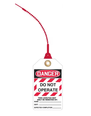 Danger: Do Not Operate - OSHA Safety - Loop 'n Lock™ Tie Tag