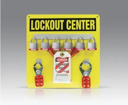 Lockout Center - Aluminum Hanger Board: 6-Padlock Board
