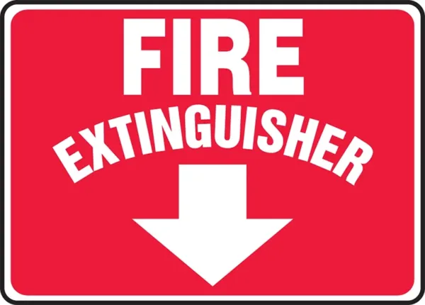 Fire Extinguisher - Safety Sign