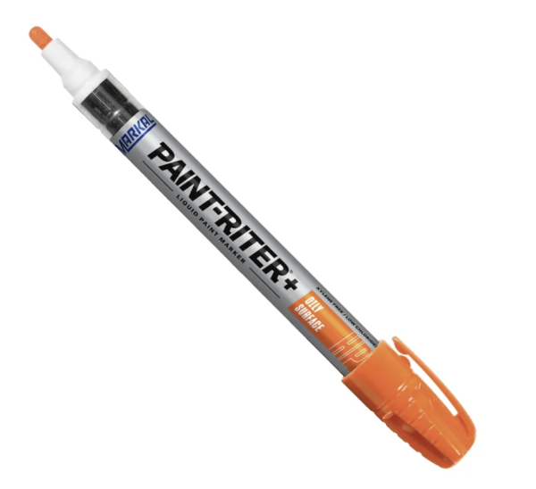 MARKAL - HP Paint-Riter - ORANGE - Industrial Oily Surface Paint Markers