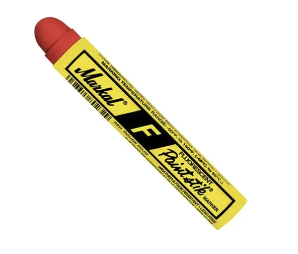 MARKAL "F" Fluorescent RED High Visibility Paintstik® – (Box of 12)