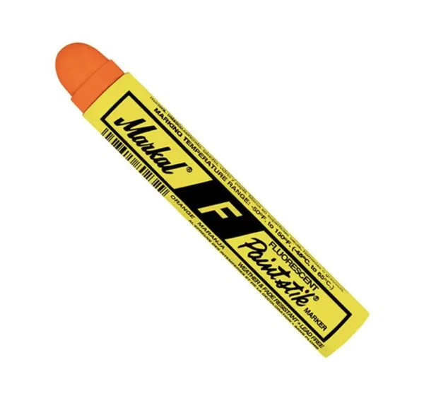 MARKAL "F" Fluorescent ORANGE High Visibility Paintstik® – (Box of 12)