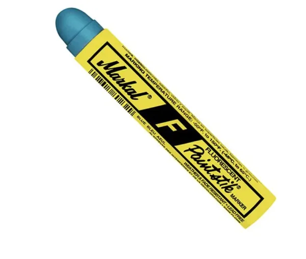 MARKAL "F" Fluorescent BLUE High Visibility Paintstik® – (Box of 12)