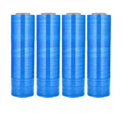 18" BLUE Stretch Wrap – 80 Gauge - 1,500 feet