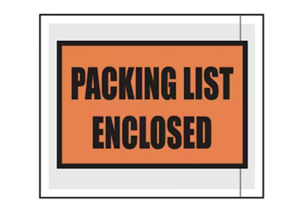 Packing List Envelope 4.5 X 5.5" - 1000/case