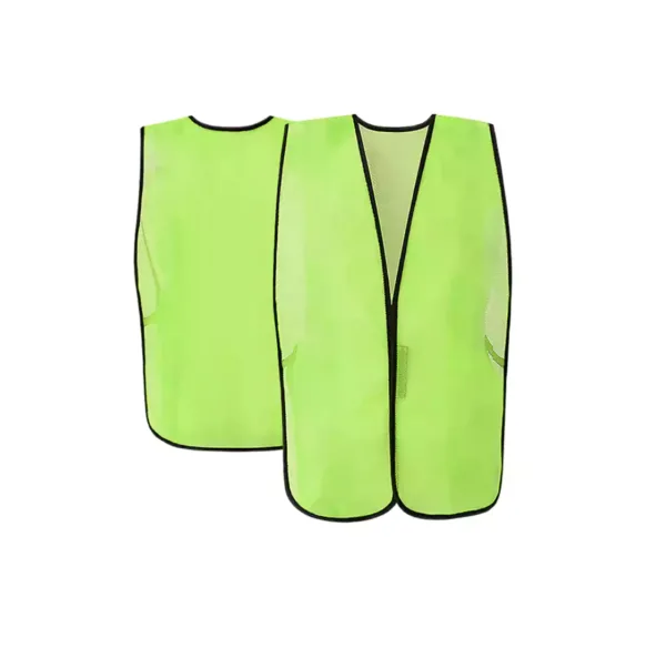 X-CRASH, Hi-Viz Lime Green Mesh Vest