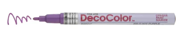 DecoColor - PURPLE - Industrial Paint Marker Broad Tip - Box of 12
