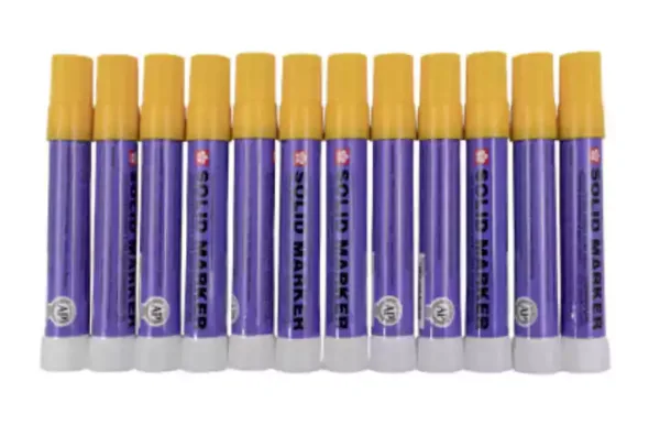 Sakura Solid High Temperature Markers - YELLOW - (box of 12)