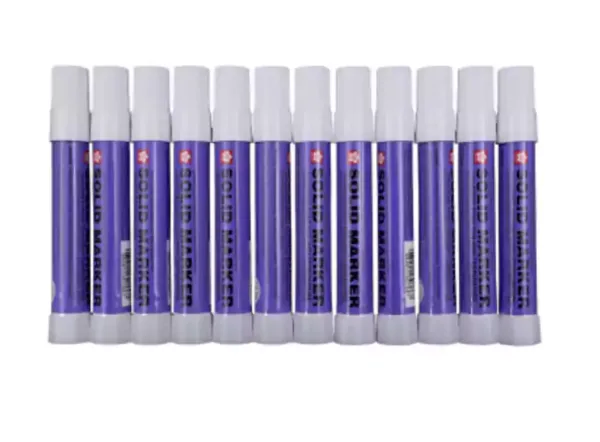Sakura Solid High Temperature Markers - WHITE - (box of 12)