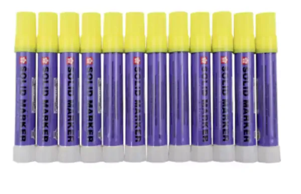 Sakura Solid High Temperature Markers - Fluorescent YELLOW - (box of 12)