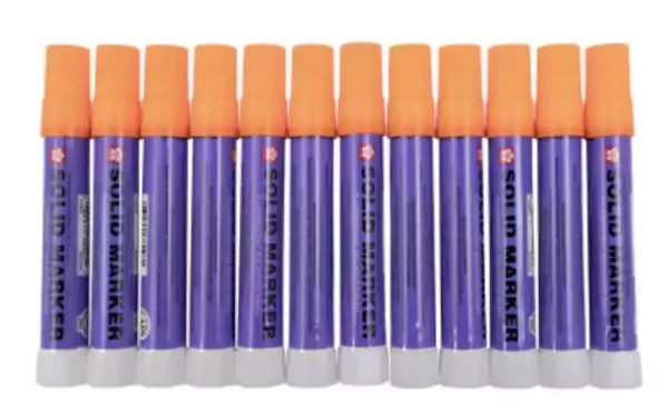 Sakura Solid High Temperature Markers - Fluorescent ORANGE - (box of 12)