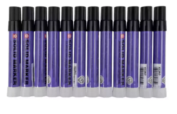 Sakura Solid High Temperature Markers - BLACK - (box of 12)