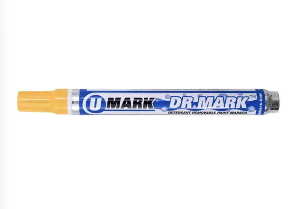 DR. MARK - Detergent Removable Paint Marker - Yellow - (Box of 12)