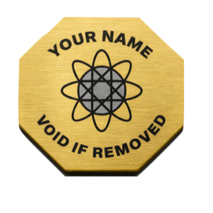 Gas Engine Heat Tabs - Octagon - Personal Laser-ID Code & Company Name (100 Pack)