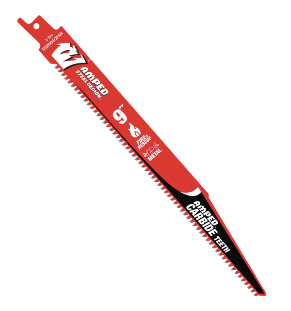 9" AMPED Steel Demon Carbide Reciprocating Saw Blade - 8 TPI