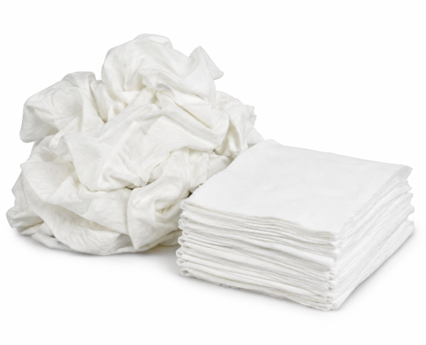 Flannel Wipers – Reusable, Absorbent & Lint-Free - 100% Cotton  – 25 lb Box