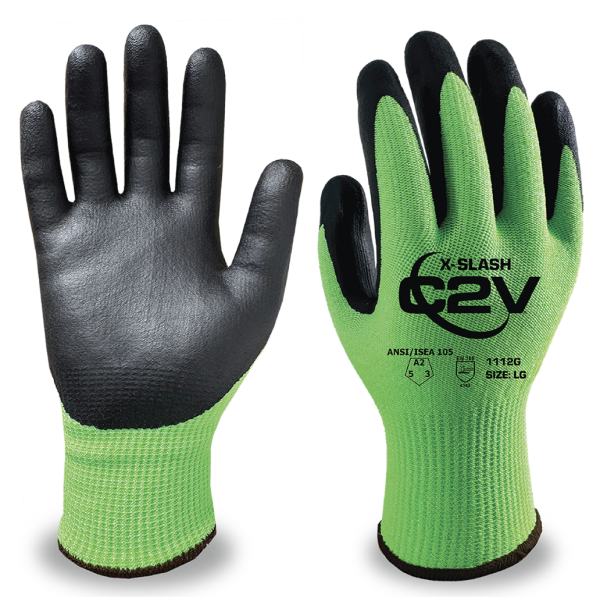 X-SLASH Work Gloves, 13-Gauge, Foam Nitrile Palm Coating, Cut Level A2